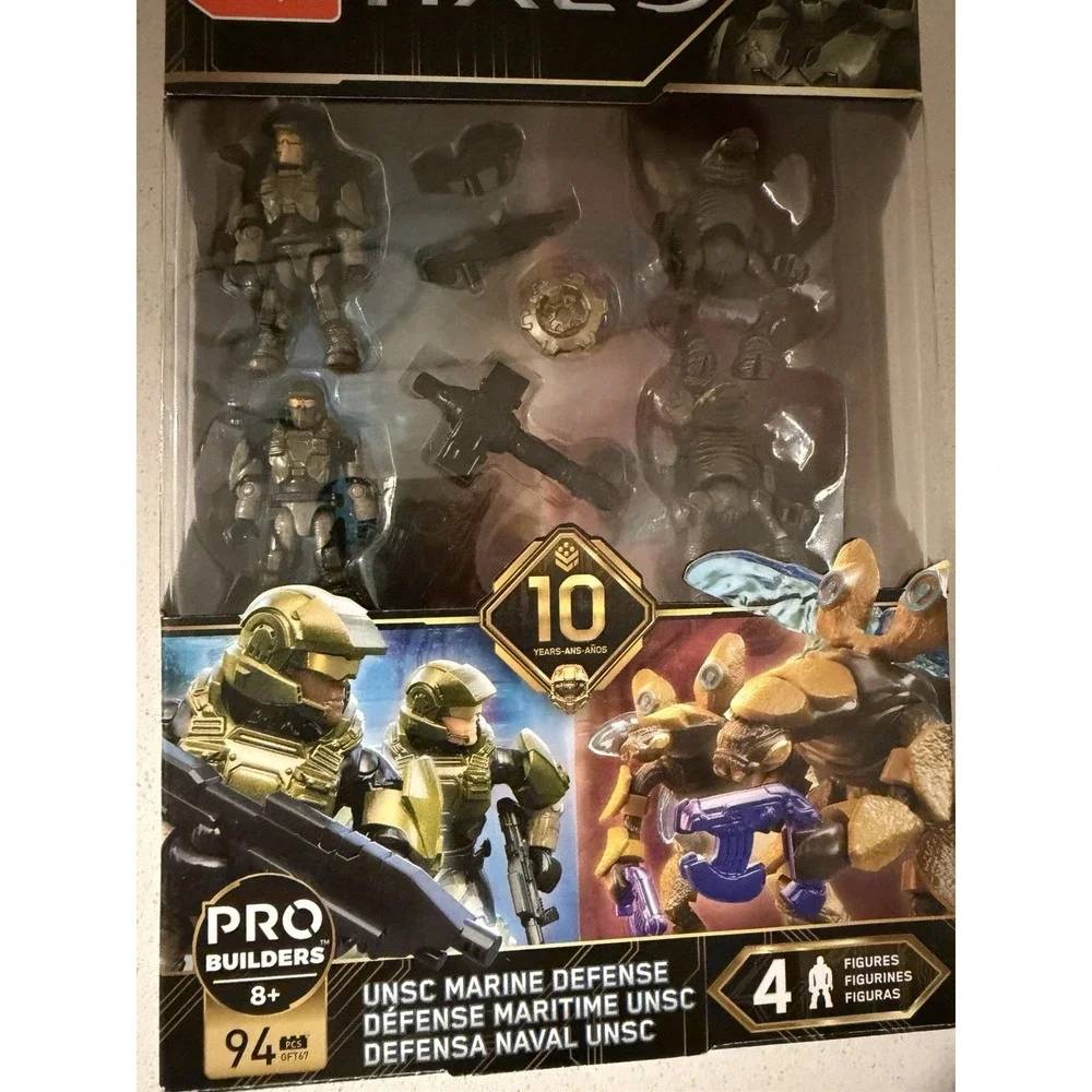 Mega Construx Halo Probuilders UNSC Marine Defense 94pcs 4 Figures 10th Anniver…